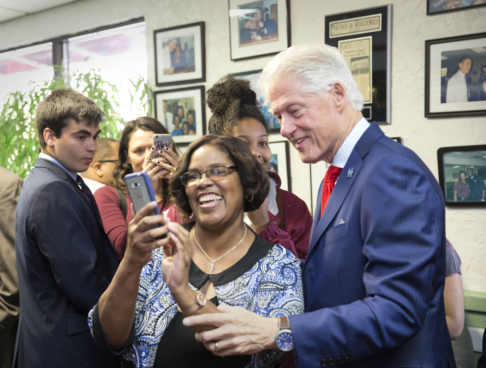 Bill Clinton's Sunday in Greensboro
